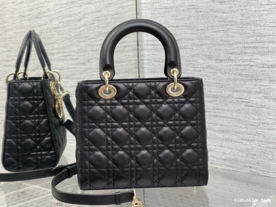 OldCobbler Bags Calfskin-24cm large Lady Glod Diro 0801
